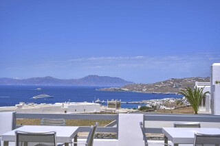 location sofia village mykonos hotel sea view