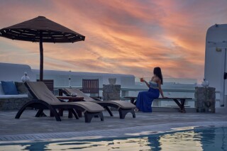 sofia village hotel mykonos sunsets